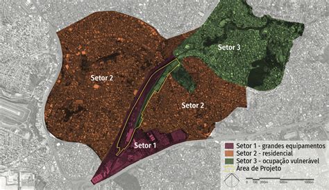 Mapa De Setores De Uso E Ocupa O Do Solo Na Rea De Estudo