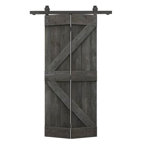 CALHOME 26 In X 84 In K Series Solid Core Carbon Gray Stained DIY