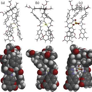 Two Views Of The Dft Computed B Lyp G Structure Of A