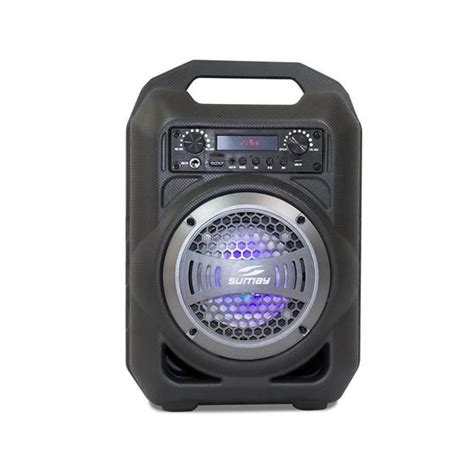 Caixa De Som 30w Sumay Sm Csp1302 Gallon Music Cinza Caixa De Som