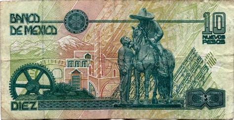 Banknote 10 Nuevos Pesos C Series 1992 Mexico Value Updated Foronum