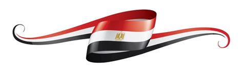 Egyptian Flag Clipart Hd Png Ribbon Shaped Egyptian Flag Element Flag Symbol Background Png