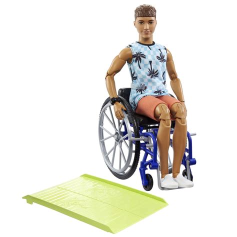 Buy Barbie Ken Fashionistas Doll 195 With Wheelchair And Ramp Wearing