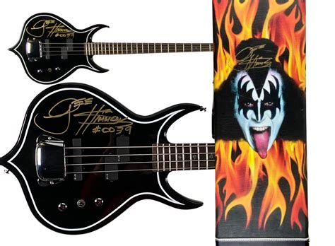 Lot Detail Kiss Gene Simmons Signed “punisher” Bass Guitar W Signed Case Third Party