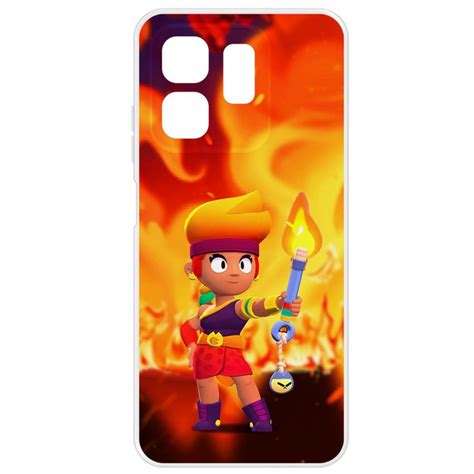 Чехол накладка Krutoff Clear Case Brawl Stars Амбер для INFINIX Hot i купить на OZON по низкой