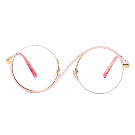 Hilary Round Pink Glasses - Aoolia.com