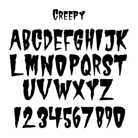 Free Creepy Font Instantly Add A Hauntingly Eerie Touch To Your Designs ...