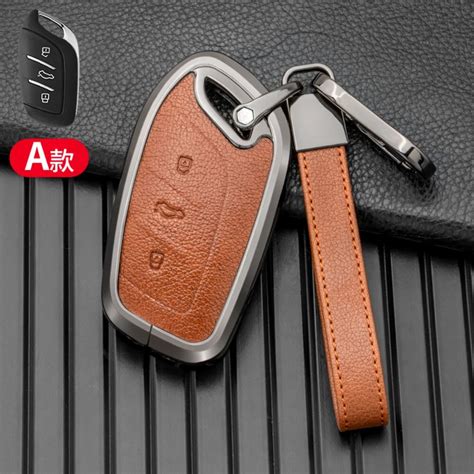 Leather Car Key Fob Cover Case Holder Protector For Mg4 Mg5 Mg6 Mg Zs