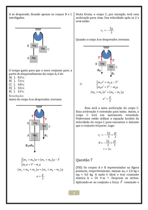 FÍsica ExercÍcios Resolvidos QuestÕes Com Gabarito Atividades