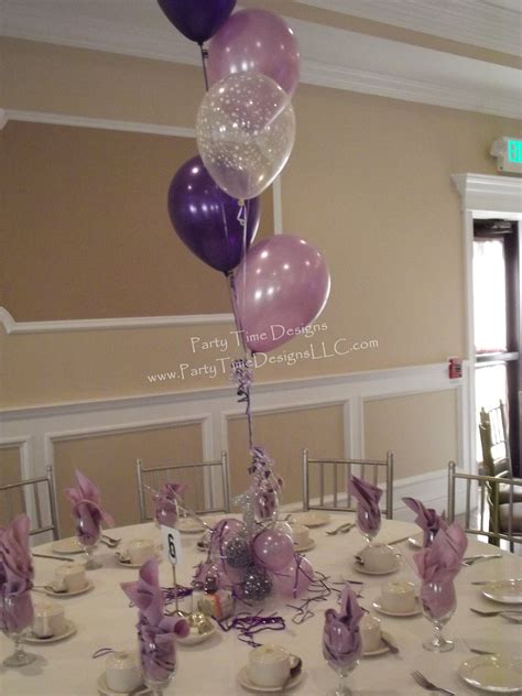 Pin By Party Time Designs On Balloon Centerpiece 50th Birthday Party