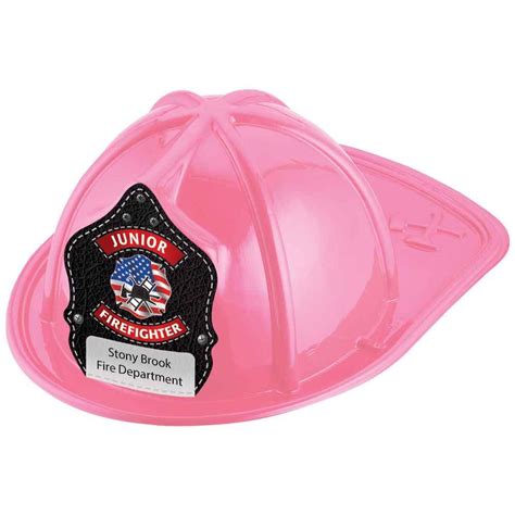 Pink Patriotic Junior Firefighter Hat Personalization Available