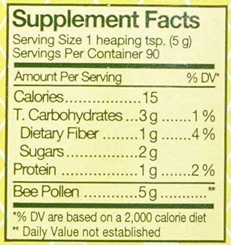 Bee Pollen Low Moisture Whole Granulars Ys Eco Bee Farms 16 Oz