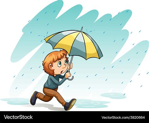 A Heavy Rain Royalty Free Vector Image Vectorstock