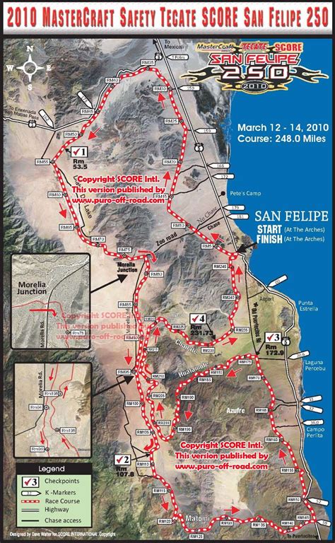 Pure Offroad Revised San Felipe 250 Course Map