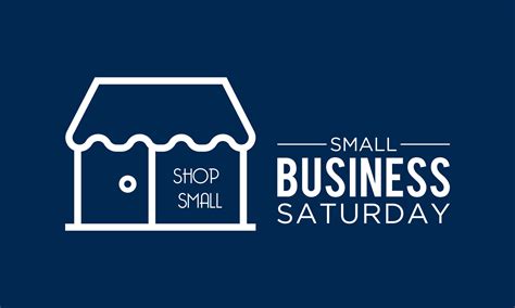 Small Business Saturday November 25 Vector Illustration Of Small