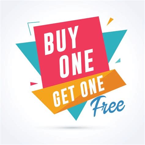 Buy Get Free Sale Banner Design Template Vector Image