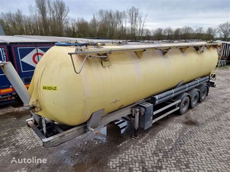 Spitzer POLYESTER TANK ALU CHASSIS 60m3 Silo Tank Trailer For Sale