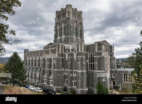 The Cadet Chapel West Point Military Academy Campus New York Usa