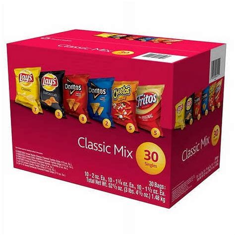 Frito Lay Flavor Mix Chips And Snacks Variety Package Oz 42