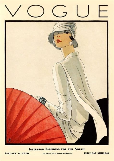 Vogue Poster Vintage Art Deco Fashion Magazine Cover Print Arcade Fashion Art Prints Art