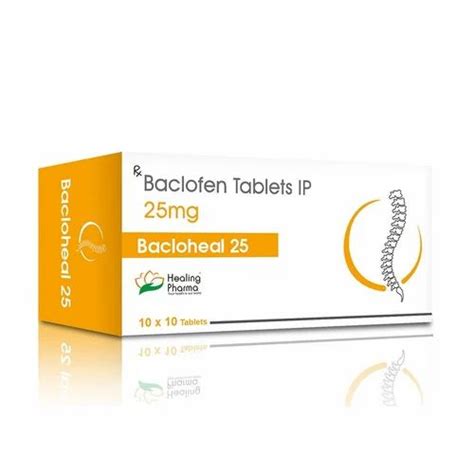 Baclofen Mg Bacloheal Tablet Healing Pharma At Rs Box In Mumbai