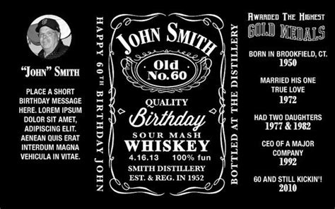 Printable Jack Daniels Label