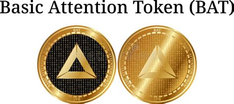 Set Of Physical Golden Coin Basic Attention Token Bat Digital