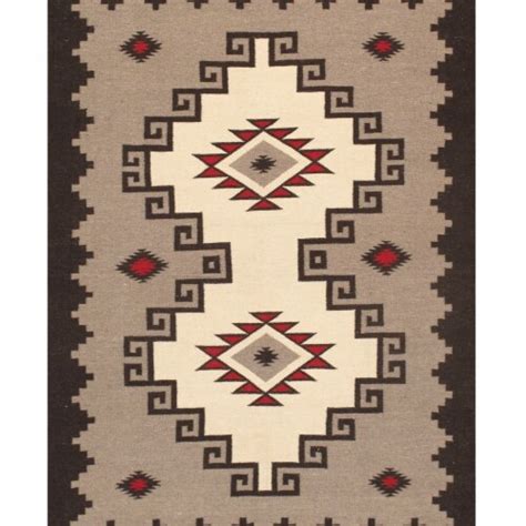 Pasargad Home PNT 40 5x7 Navajo Style Hand Woven Wool Area Rug 5 Ft