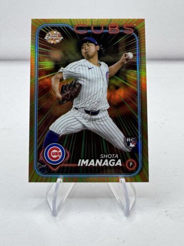 2024 Topps Chrome Update Shota Imanaga Radiating Rookies RC RR 24 Cubs