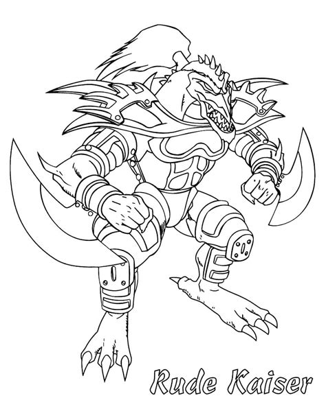 Dibujos De Kaiser Rudo De Yu Gi Oh Para Colorear Para Colorear Pintar