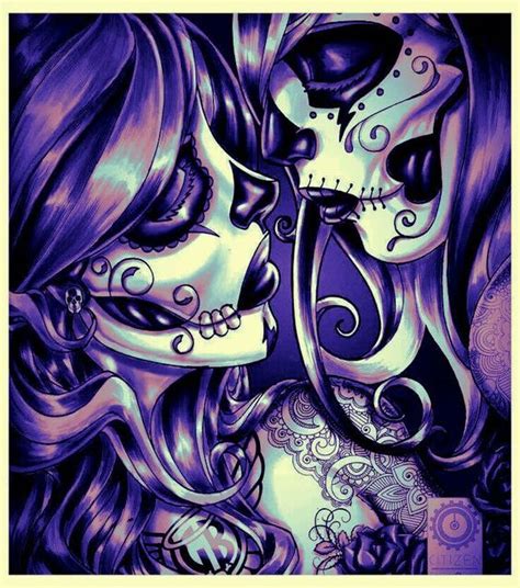 Deadly Kiss Sugar Skull Girl Sugar Skull Art Skull Artwork