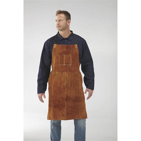 Gravel Gear Leather Welding Apron In X In Brown Northern