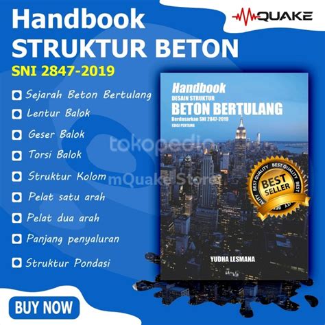 Jual Softcover Handbook Desain Struktur Beton Bertulang Sesuai SNI2847