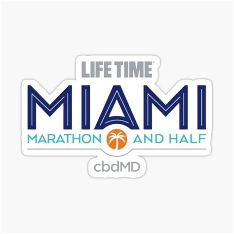 Miami Marathon Sticker For Sale By Wondercreep Redbubble