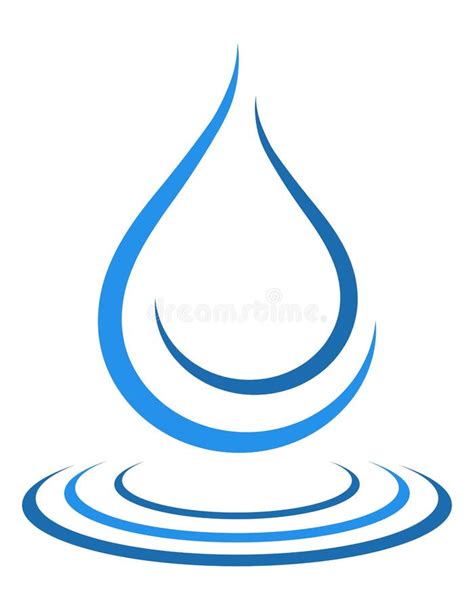 Logo De Gota De Agua Para Ilustración De Vector De Diseño Ilustración