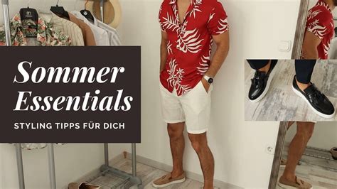 Sommer Essentials F R M Nner Styling Tipps Youtube