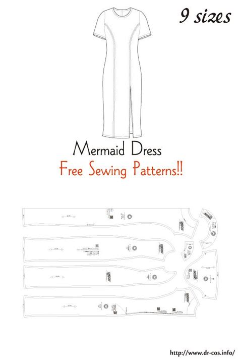 Stunning Mermaid Dress Sewing Patterns