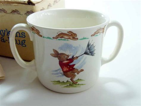 Vintage Royal Doulton Bunnykins 2 Handled Hug A Mug Nursery Etsy