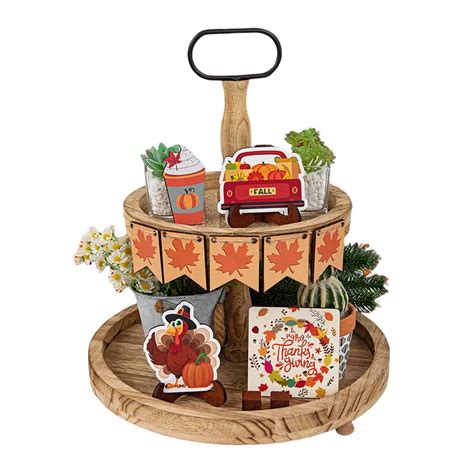 Set Of Fall Tiered Tray Set Fall Thanksgiving Home Fall Fall Tiered