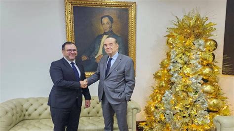 Canciller Yv N Gil Sostuvo Encuentro Con Ex Canciller Colombiano Para