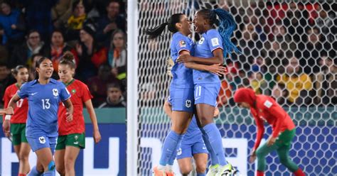 Mondial féminin de foot 2023 la France se joue du Maroc et défiera l