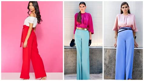 Pantalones Palazzo Moda Para Mujeres Empoderadas ¡35 Modelos Que Vas A