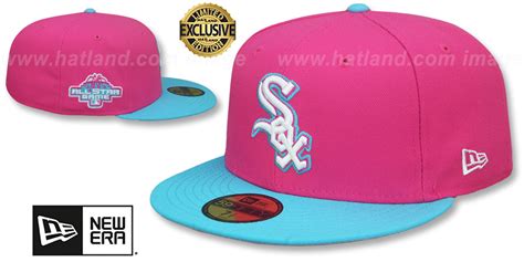 Chicago White Sox Miami Vice Side Patch Beetroot Blue Fitted Hat