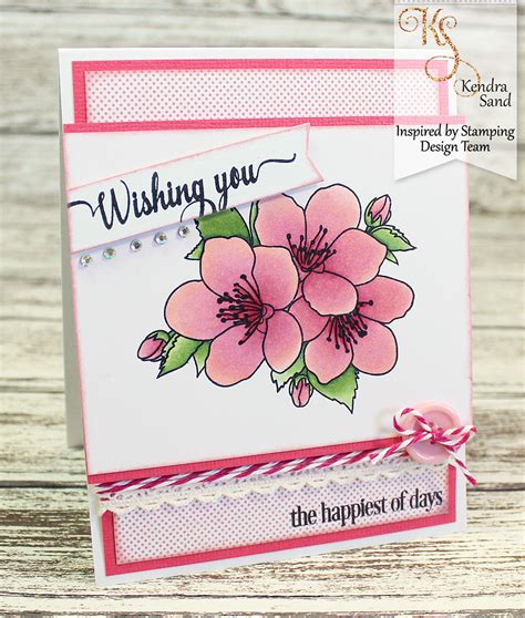 Luv 2 Scrap N Make Cards Cherry Blossoms IBS January Release