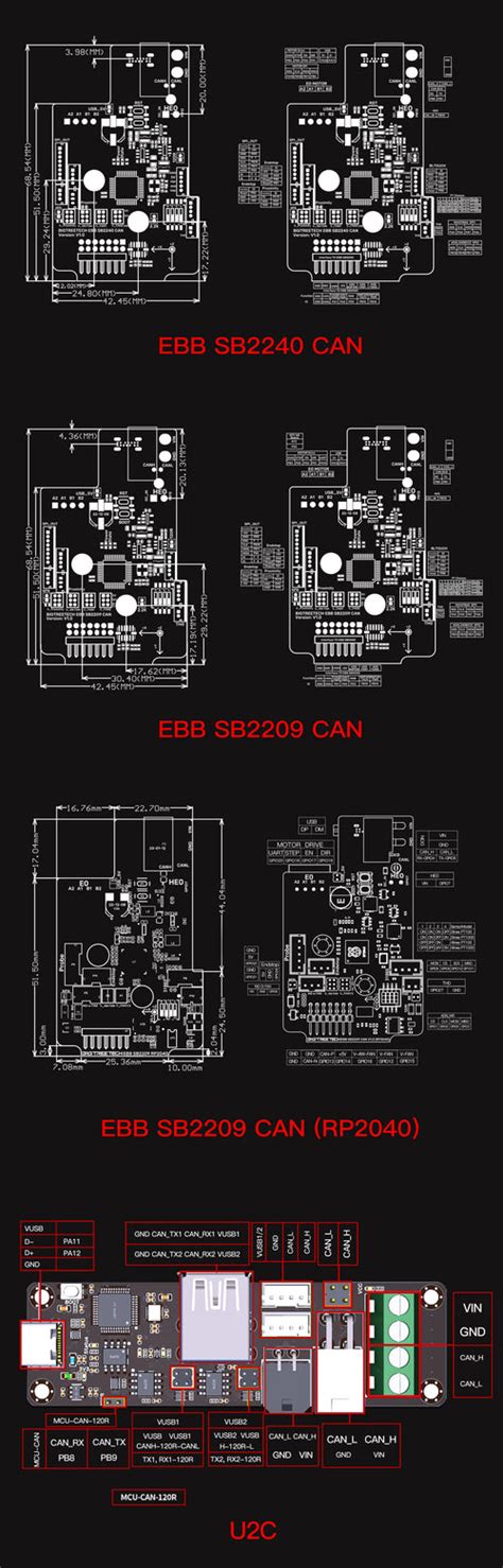 bigtreetech ebb sbsb    voron stealthburner biqu