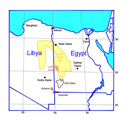 Libyan Desert Map