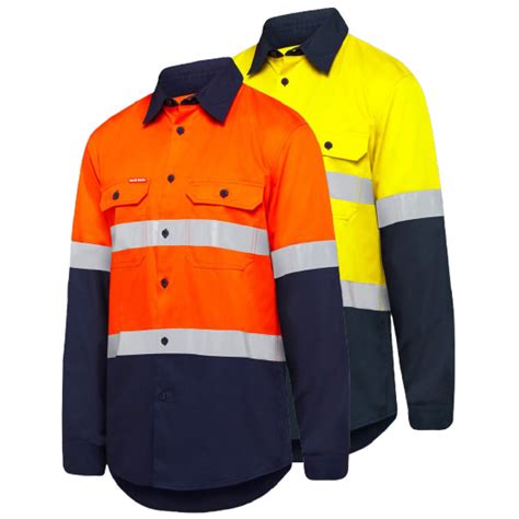 Hard Yakka Core Hi Vis Two Tone Taped Vented Shirt Y07940 Promotional