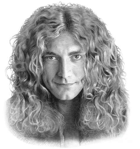 Robert Plant Led Zeppelin singer 1970 Drawing by Vlado Ondo - Pixels