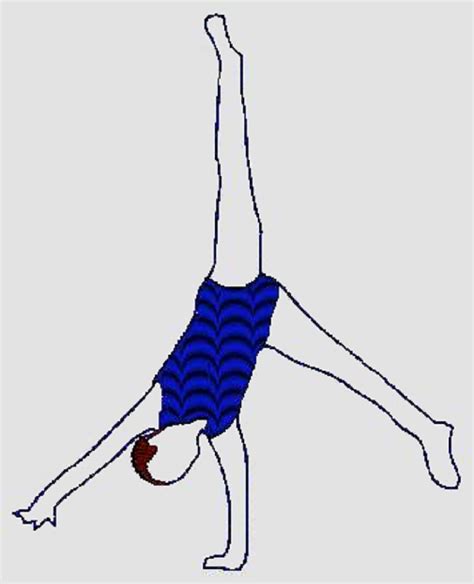 Gymnastics Cartwheel Machine Embroidery Design - Etsy