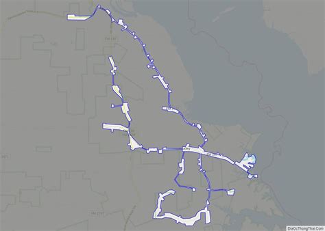 Map of Huxley city, Texas